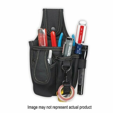KUNYS LEATHER MFG Kuny's Tool Works Series Tool and Cell Phone Holder, 4-Pocket, Polyester, Black PL-99
